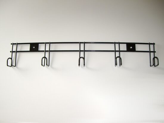 Halterung mit 6 Haken, Wandbefestigung